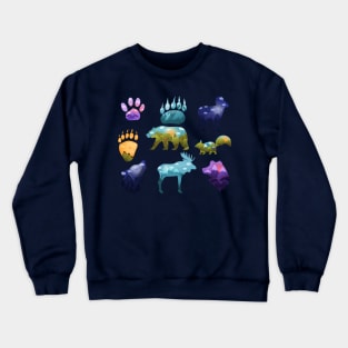 animals silhouettes landscape inside Crewneck Sweatshirt